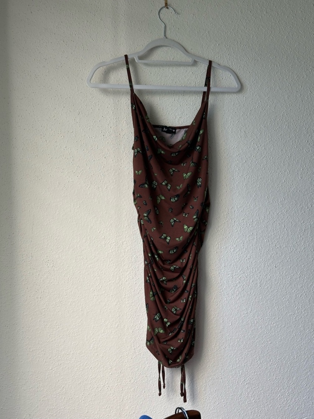 Justify Brown butterfly print dress size medium slip dress preowned. - Picture 3 of 6